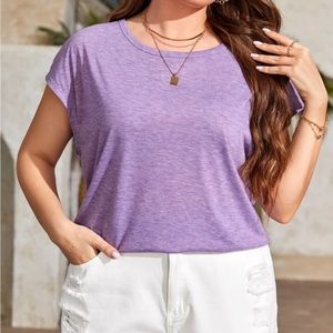 SHEIN Curve Lilac Purple Lavender Top